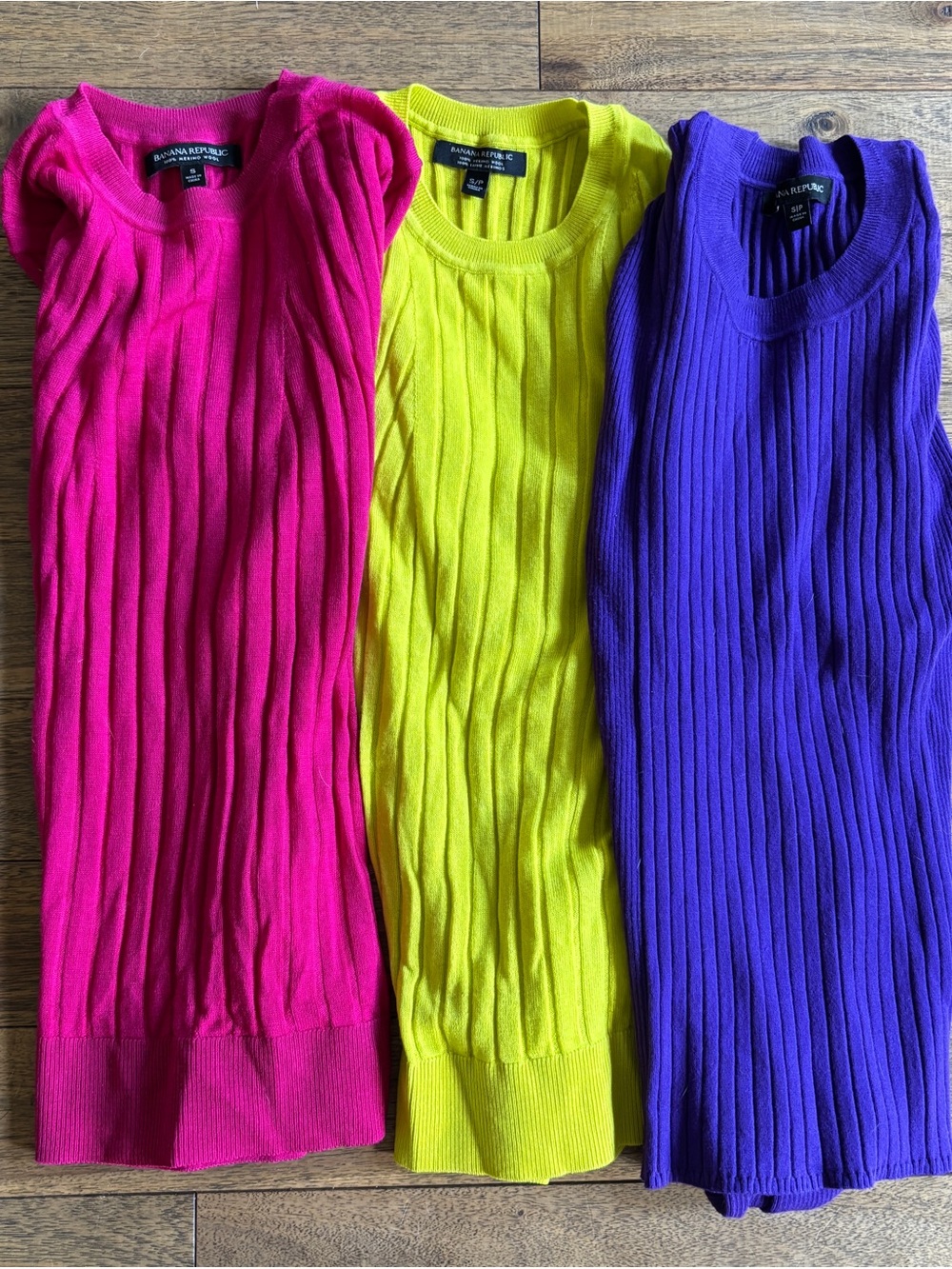 Banana Republic 100% Merino Wool Sweater Lot S - 3 Sweaters Small